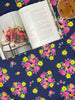 Navy Floral Tablecloth