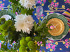 Navy Floral Tablecloth